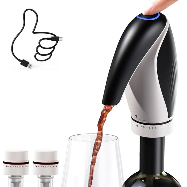 Rechargeable Wine Aerator and Preserver