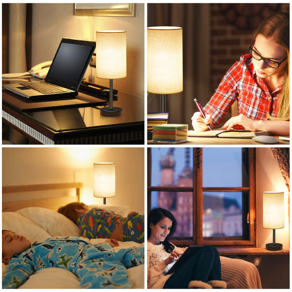 Table Lamp with USB Charger and Outlets, 500pcs