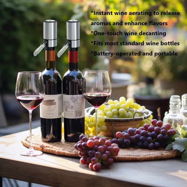 Electric Wine Decanter with Aerator - Battery Operated